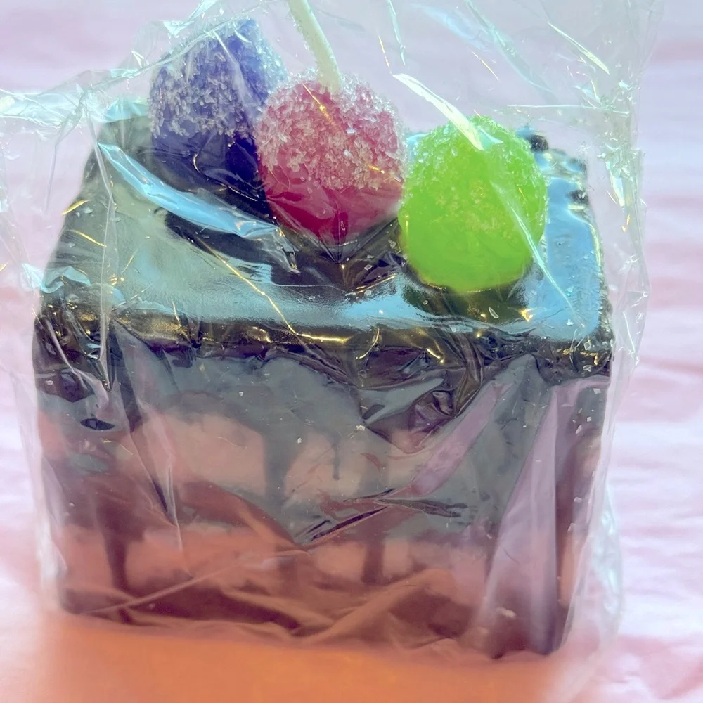 Delectable Cake Candle mini strawberry wax candle cake